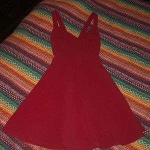 Red Forever 21 Crossback Dress